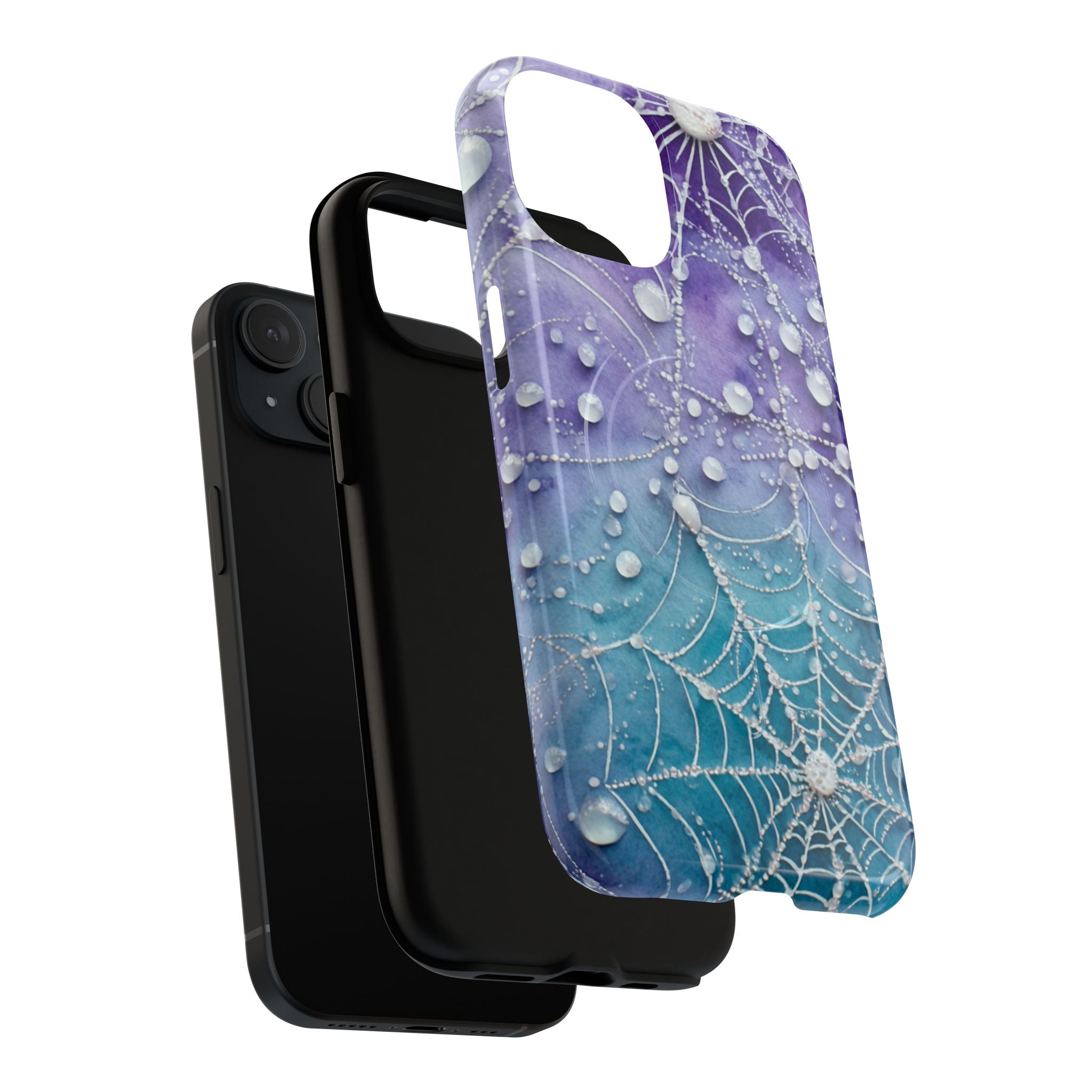 Waterdrop Spiderweb MagSafe iPhone case side view