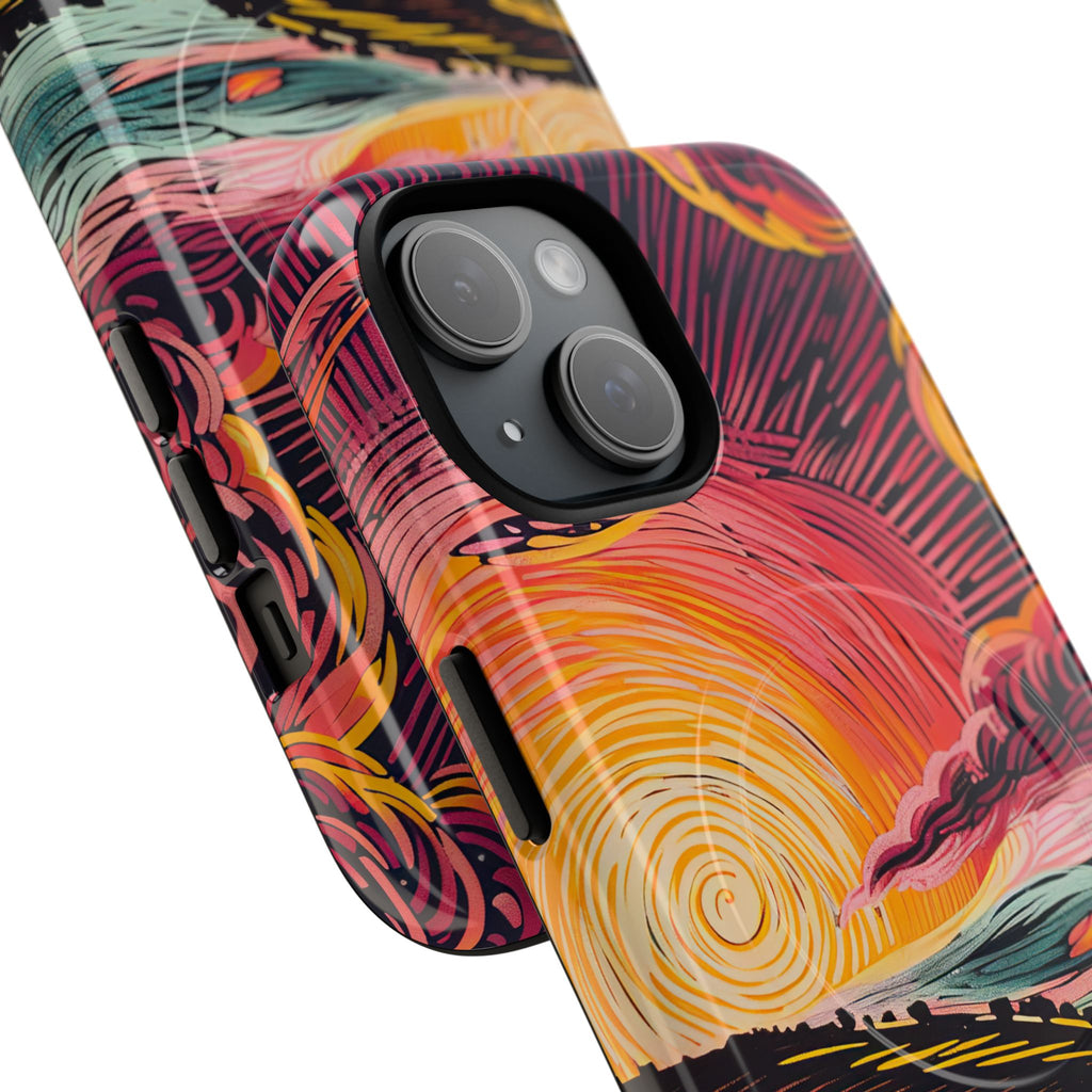Sunset Horizon Phone Case – Vibrant Nature Landscape iPhone Case by Wild Root Cases