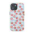 Strawberry Stripe MagSafe Phone Case - Watercolor fruit protective dual-layer cover