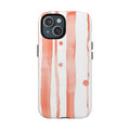 Abstract Coral Stripe Phone Case — Tough Magnetic Protective Cover
