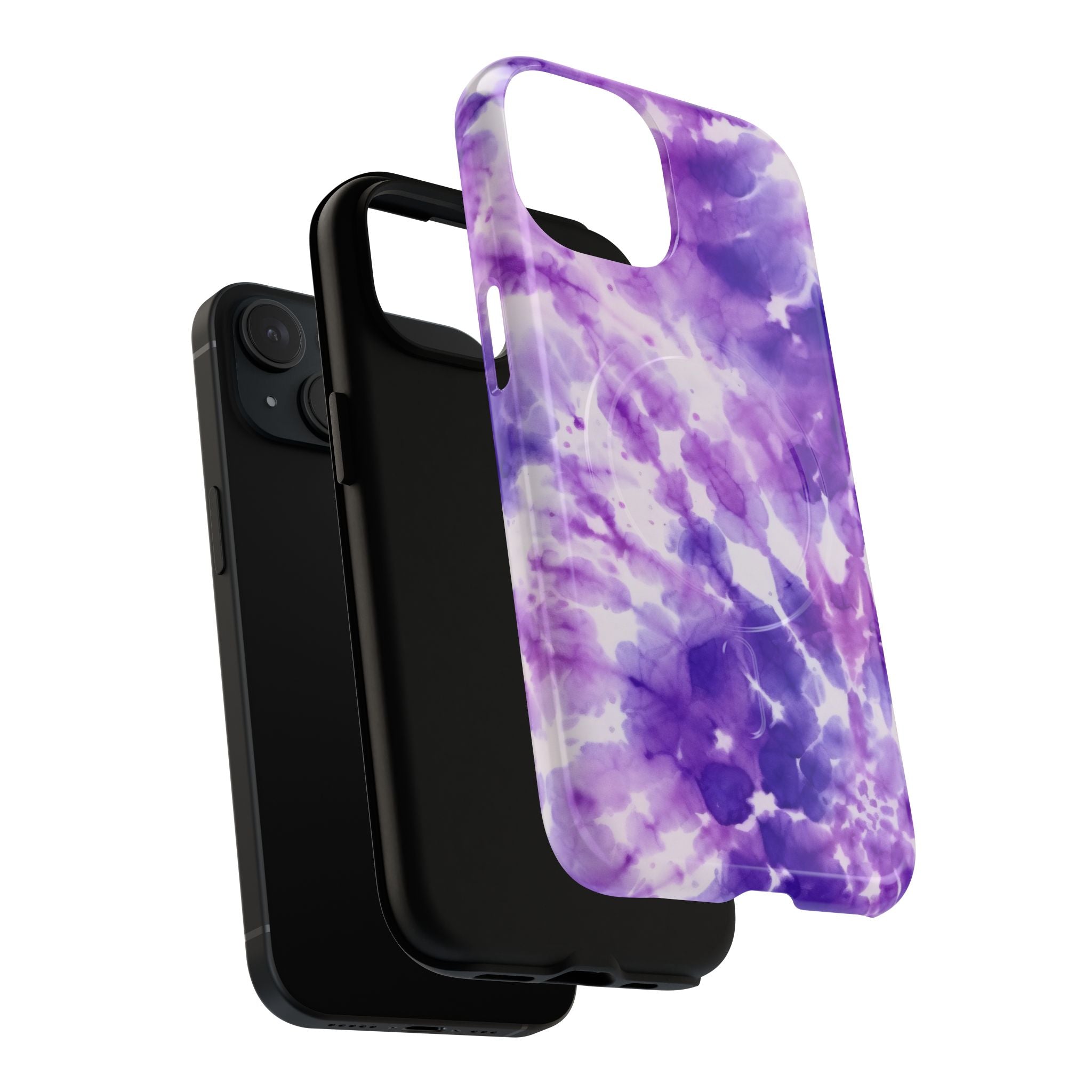MagSafe Tough Phone Case — Purple Tie-Dye
