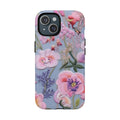 Pink Pansy Floral Phone Case — Botanical Flower MagSafe Magnetic Cover