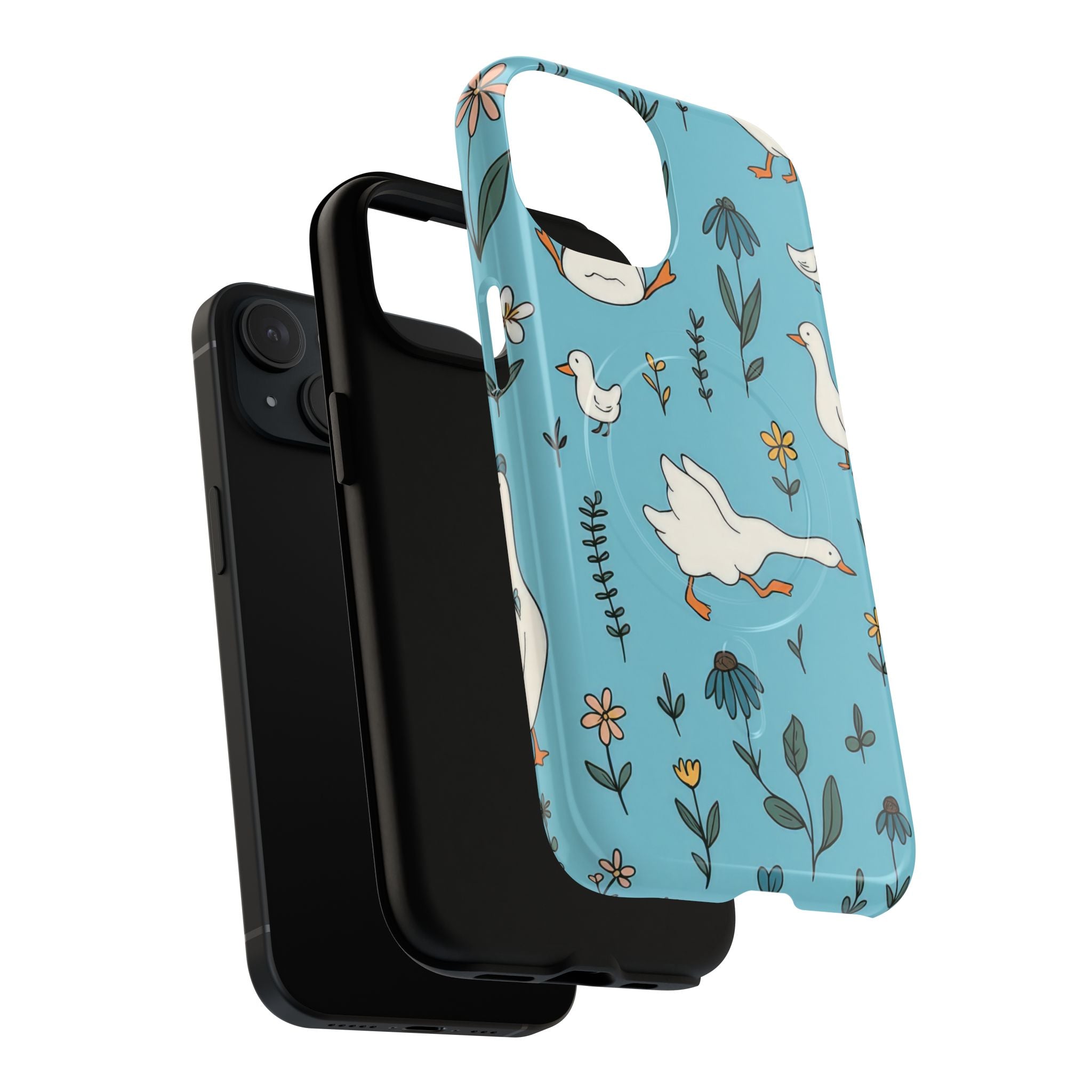 Blue Duck Wildflower Phone Case | Cute Floral Protection