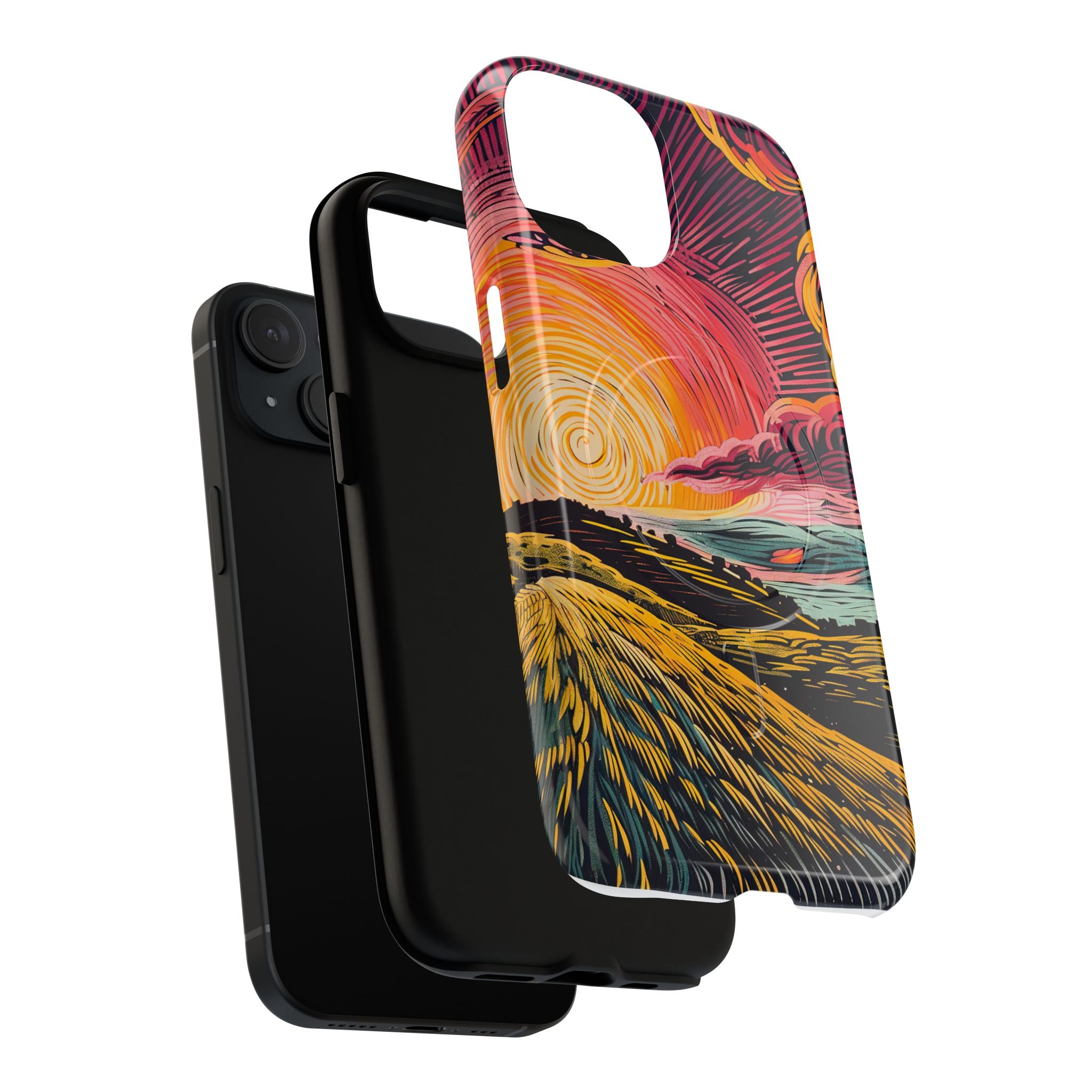 Sunset Horizon Phone Case – Vibrant Nature Landscape iPhone Case by Wild Root Cases