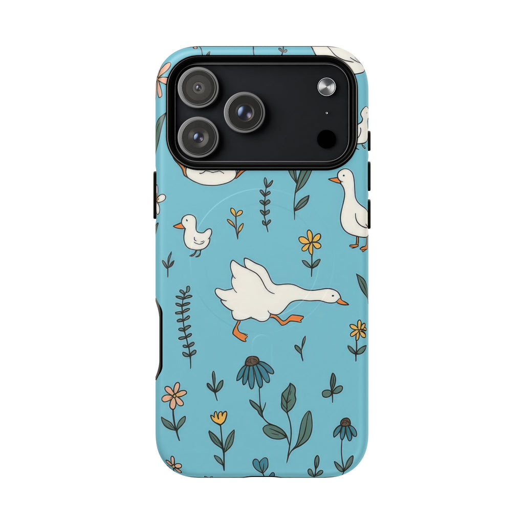 Blue Duck Wildflower Phone Case | Cute Floral Protection
