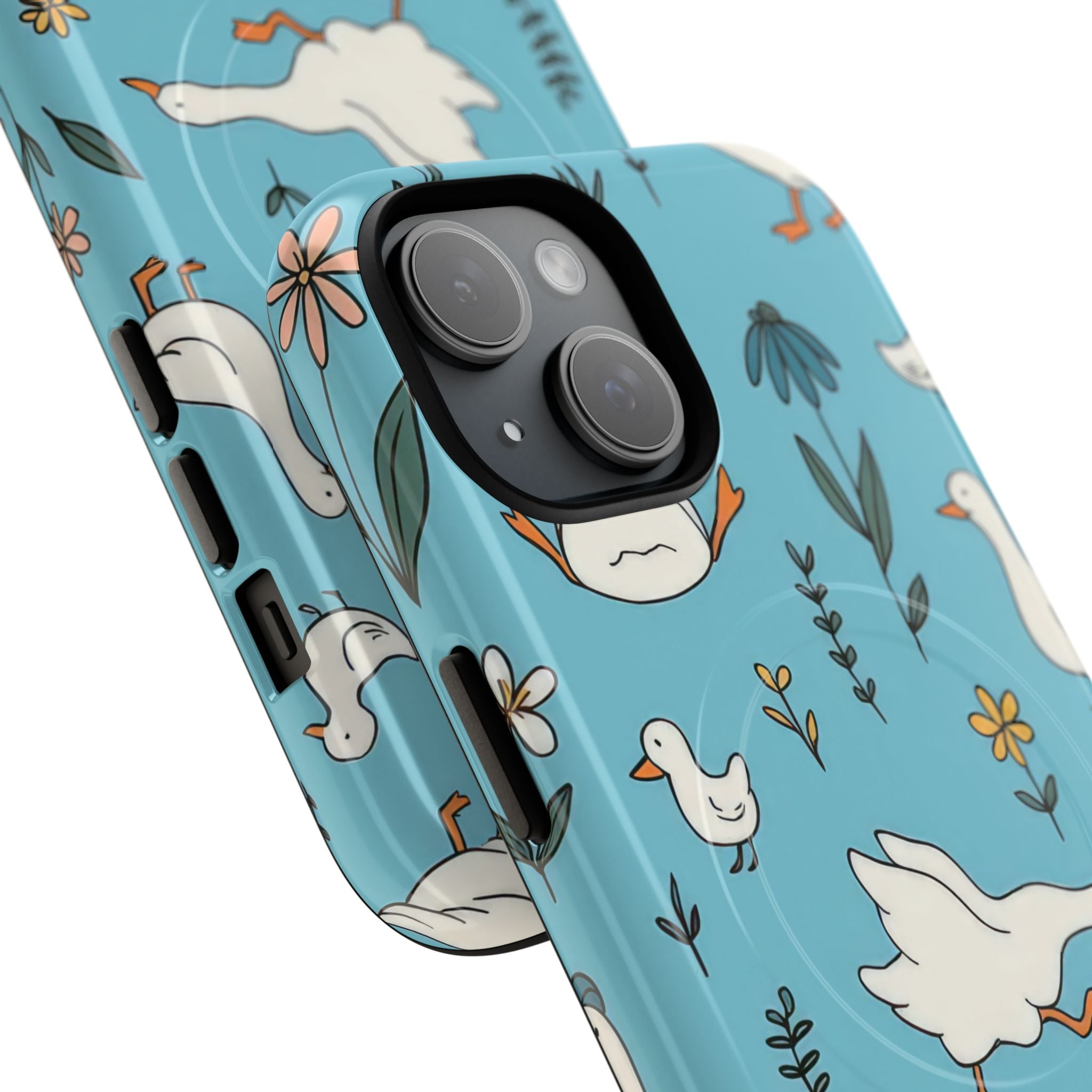 Blue Duck Wildflower Phone Case | Cute Floral Protection