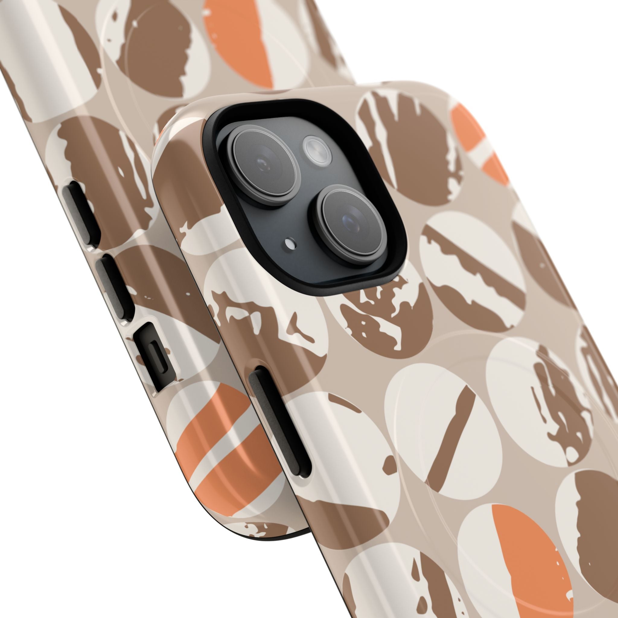 Abstract Neutral MagSafe Phone Case | Beige Terracotta Protective Cover