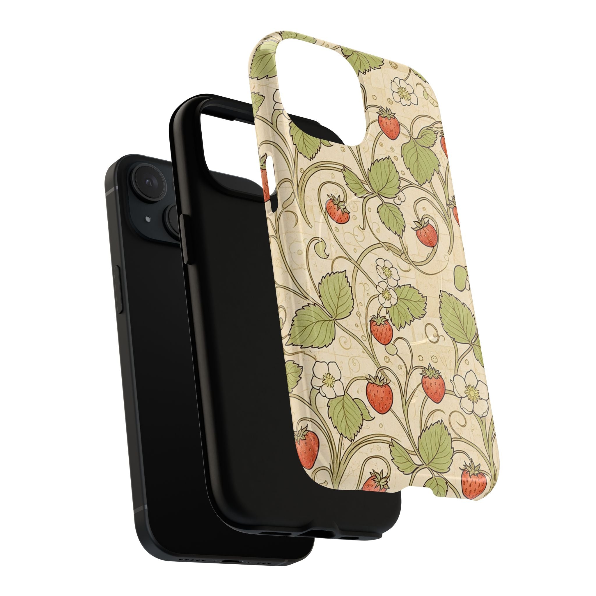 Strawberry Vine MagSafe iPhone case side view