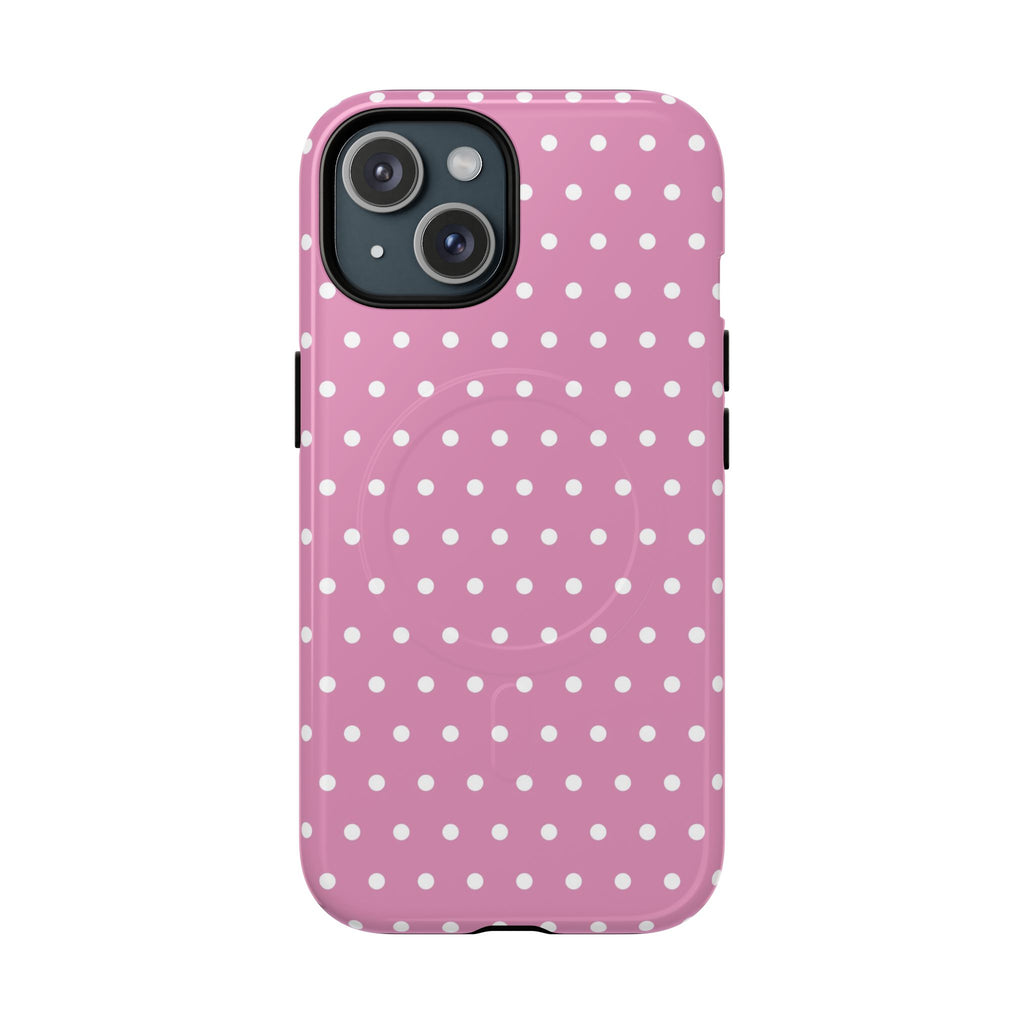 Pink Polka Dot phone case for iPhone