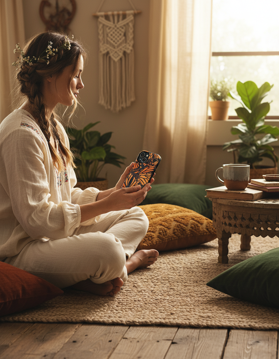 Monarch Butterfly Phone Case | MagSafe Tough Protective Case