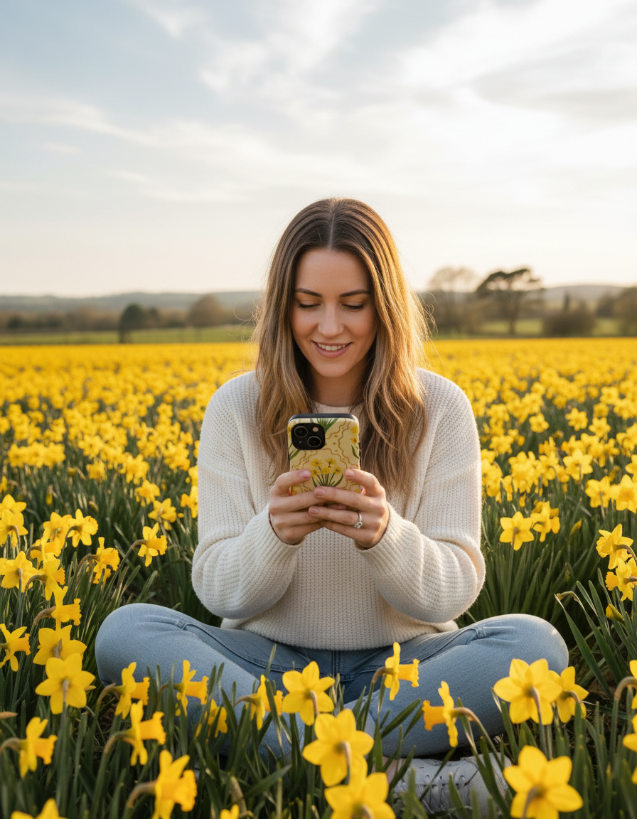 Daffodil Phone Case | Spring Floral MagSafe iPhone Case | Wild Root Cases