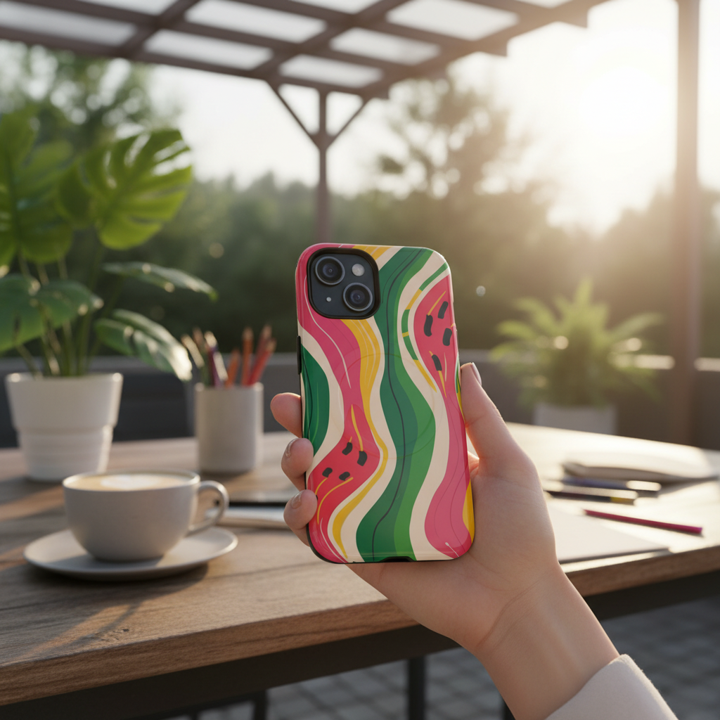 Watermelon Wave Tough Magnetic Phone Case