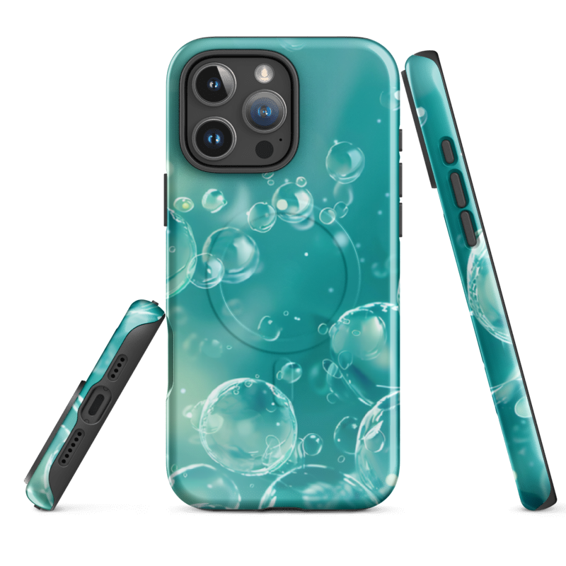Blue Bubble Phone Case | Unique & Simple Design | Wild Root Cases
