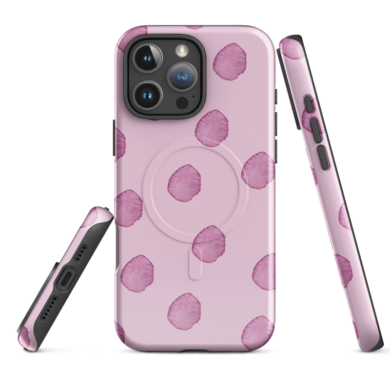 Purple Dot Watercolor Phone Case - Artistic Painted Pattern Design