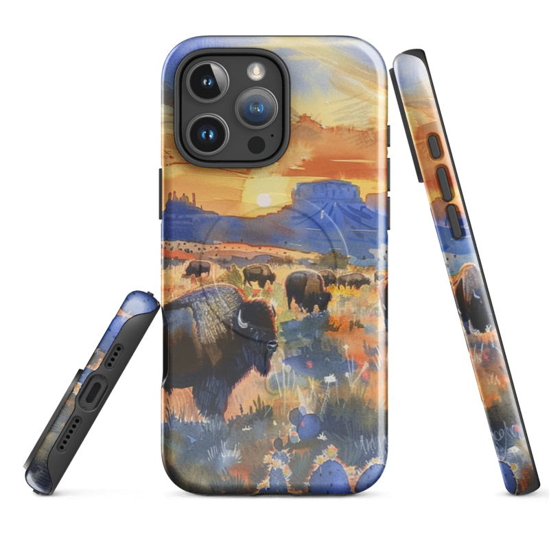 Bison Wilderness Phone Case | Nature Inspired Design | Wild Root Cases