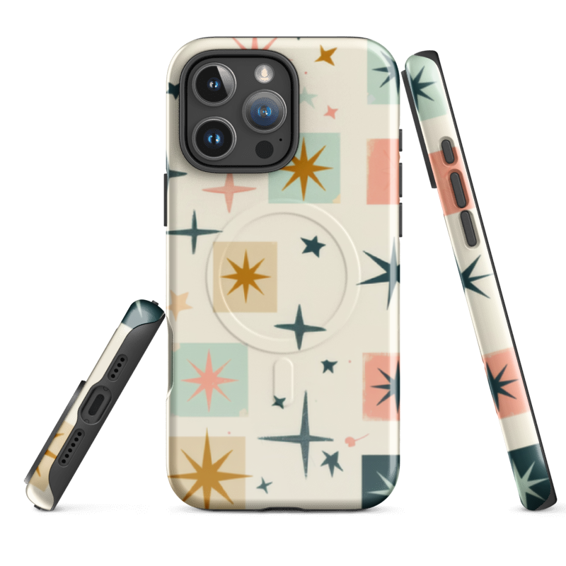 Art Deco Star Cell Phone Case - Retro Glamour & Protection