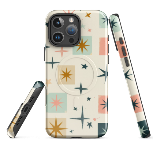 Art Deco Star Cell Phone Case - Retro Glamour & Protection