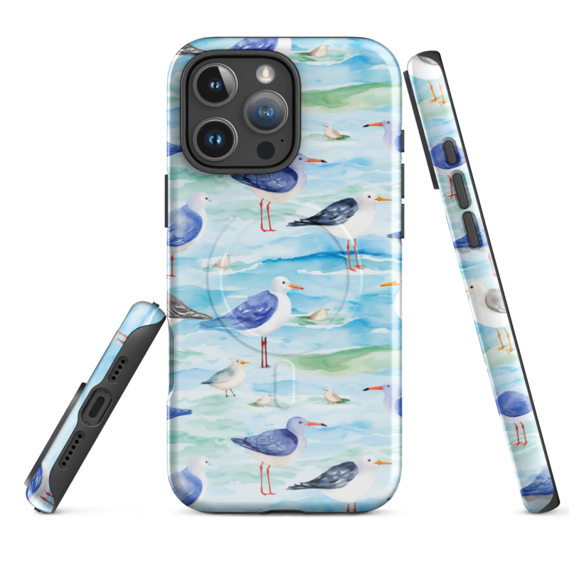 Ocean Breeze Seagull iPhone Case - Wild Root Cases