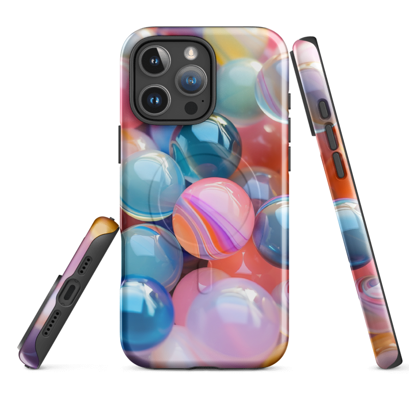 Wild Root Cases - Pink & Blue Glass Marble Aesthetic Phone Case