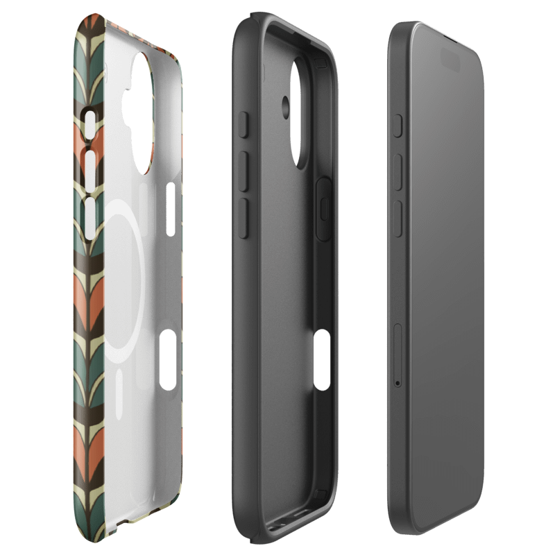 Retro Floral iPhone Case – Vintage Flower Phone Cover | Wild Root Cases Boho Aesthetic Case