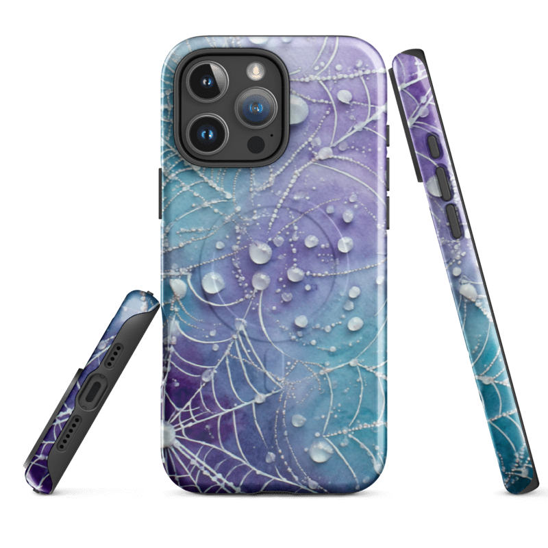 Wild Root Cases | Magical Dewy Spider Web Phone Case – Enchanted Nature Design for iPhone